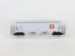 N Scale Micro-Trains MTL 94210 SNFX Shell Oil Co. 3-Bay Centerflow Hopper #4610