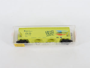 N Scale Micro-Trains MTL 94070 BLMR Grain Train 3-Bay Centerflow Hopper #1025
