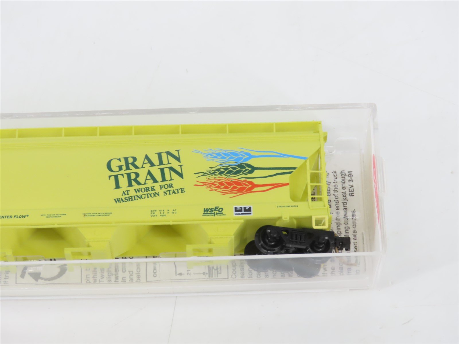 N Scale Micro-Trains MTL 94070 BLMR Grain Train 3-Bay Centerflow Hopper #1025