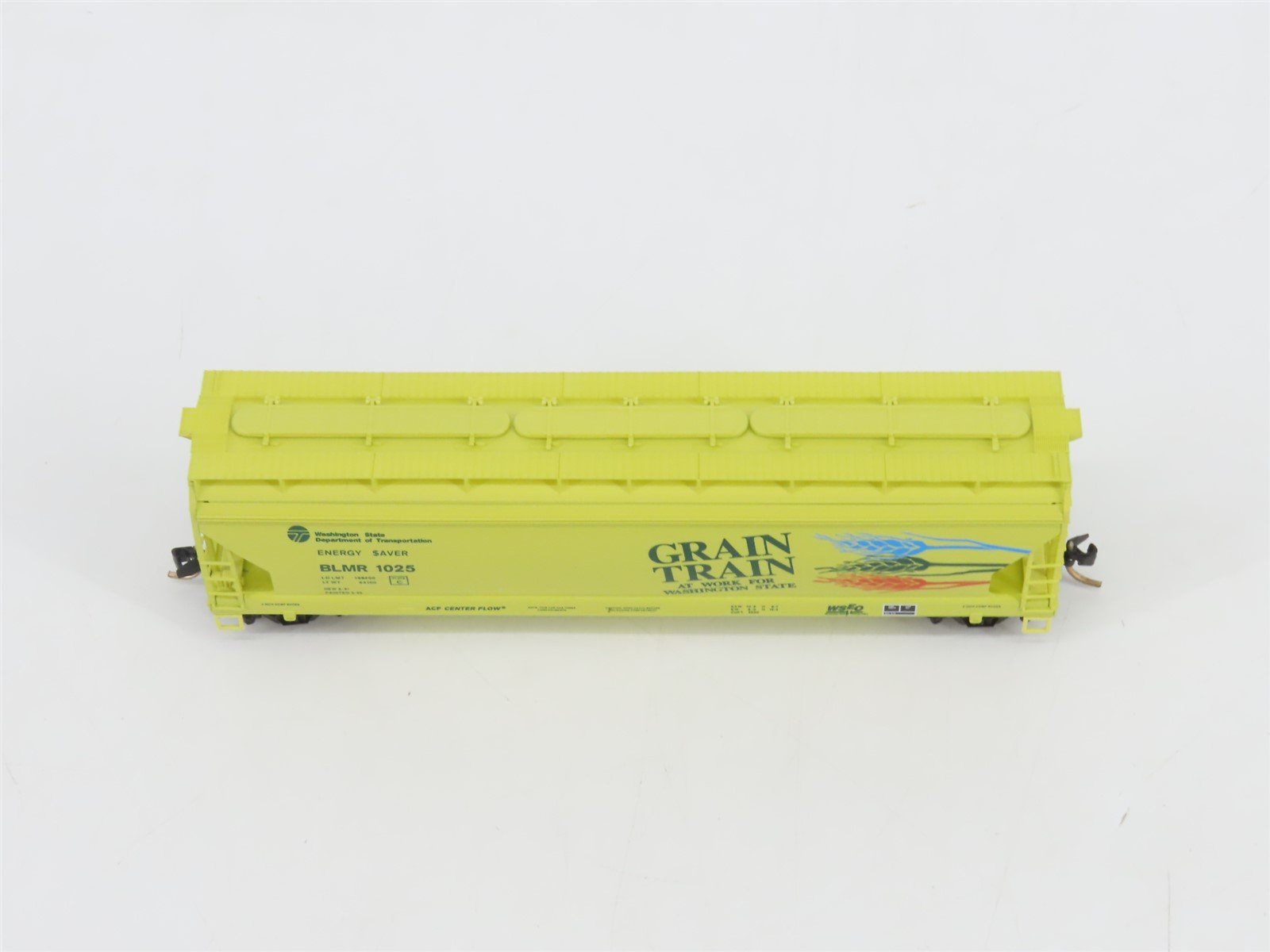 N Scale Micro-Trains MTL 94070 BLMR Grain Train 3-Bay Centerflow Hopper #1025