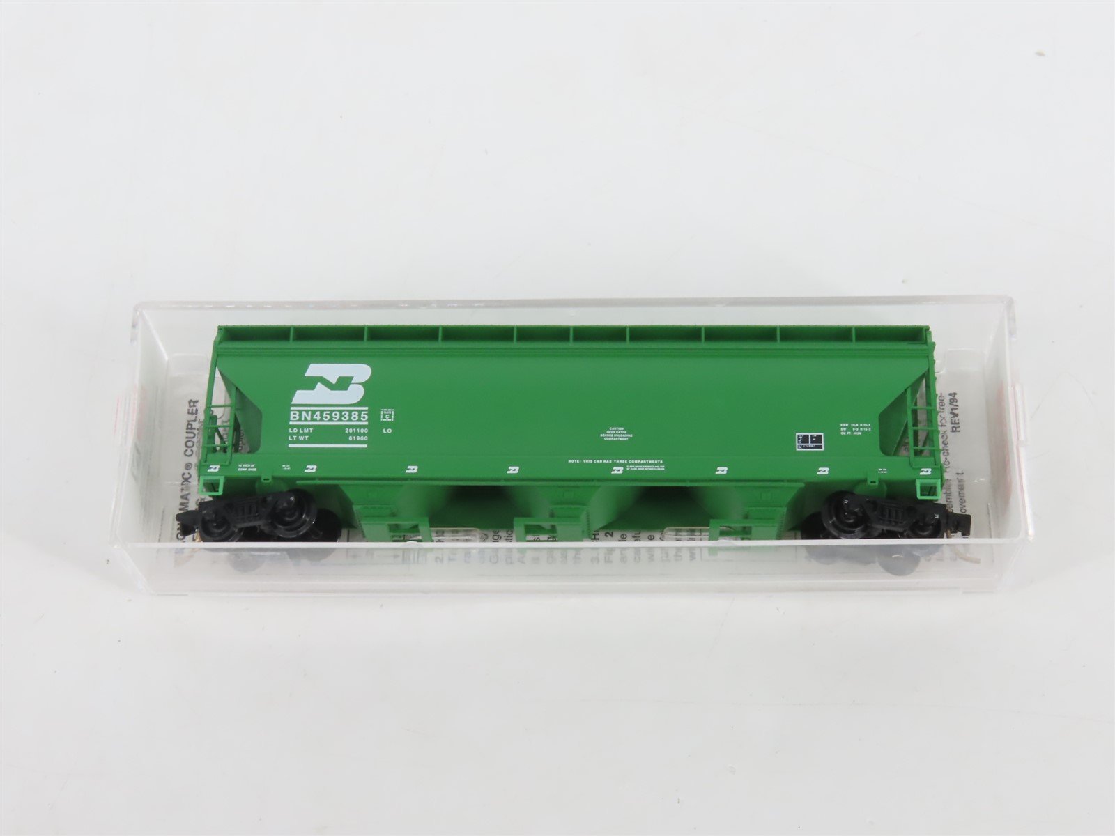 N Scale Micro-Trains MTL 93020 BN Burlington Northern 3-Bay Hopper #459385