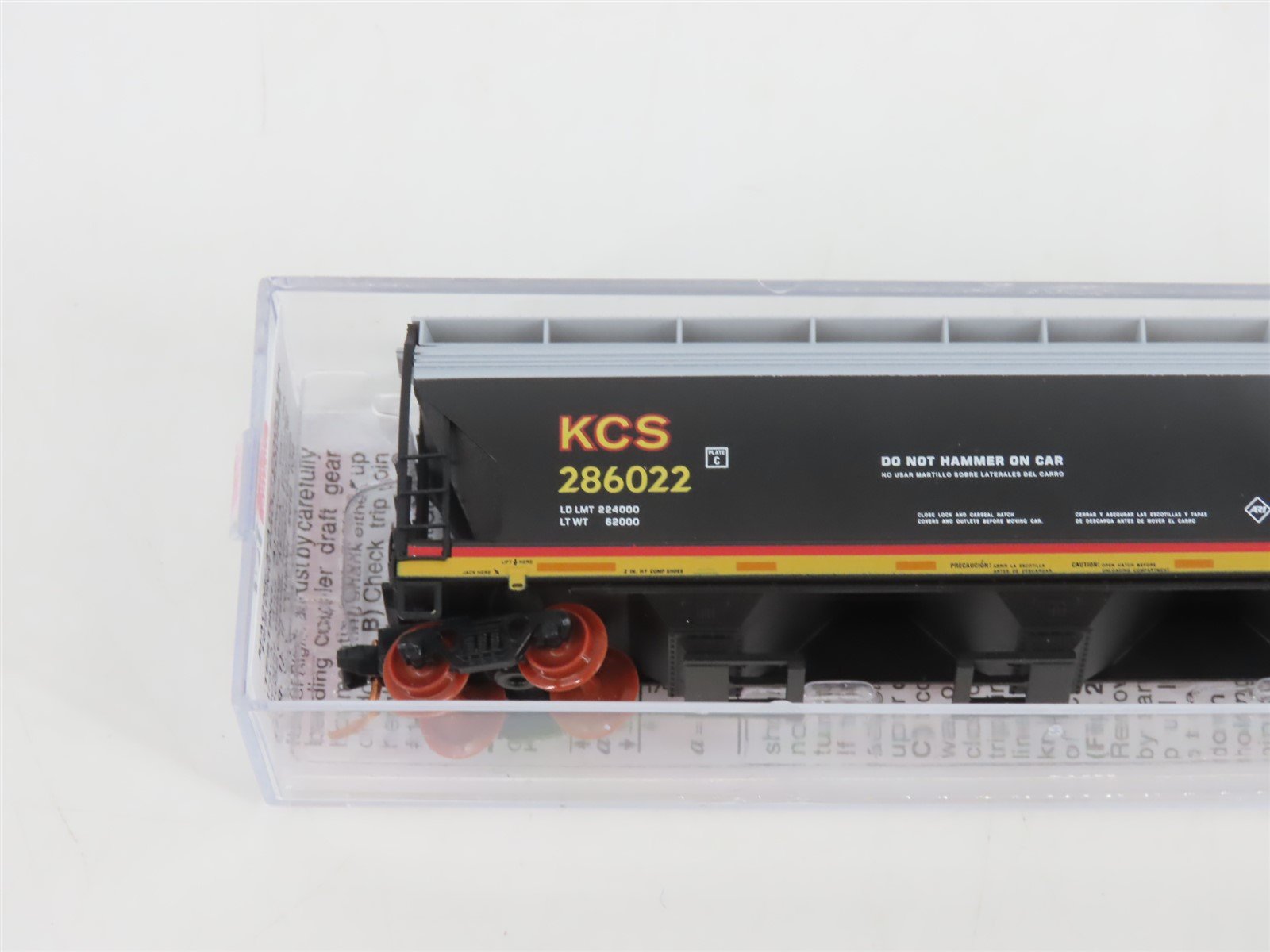N Scale Micro-Trains MTL 09400270 KCS Kansas City Southern 3-Bay Hopper #286022