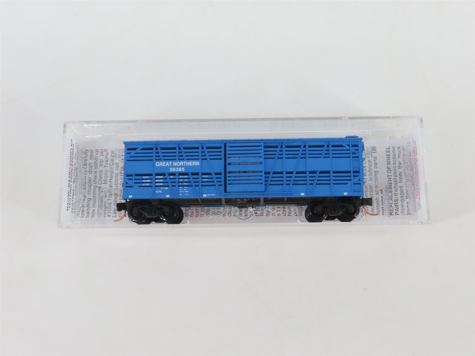 N Scale Micro-Trains MTL 35170 GN Big Sky Blue 40' Despatch Stock Car #56385