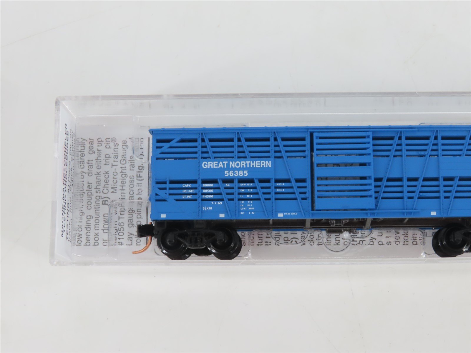 N Scale Micro-Trains MTL 35170 GN Big Sky Blue 40' Despatch Stock Car #56385