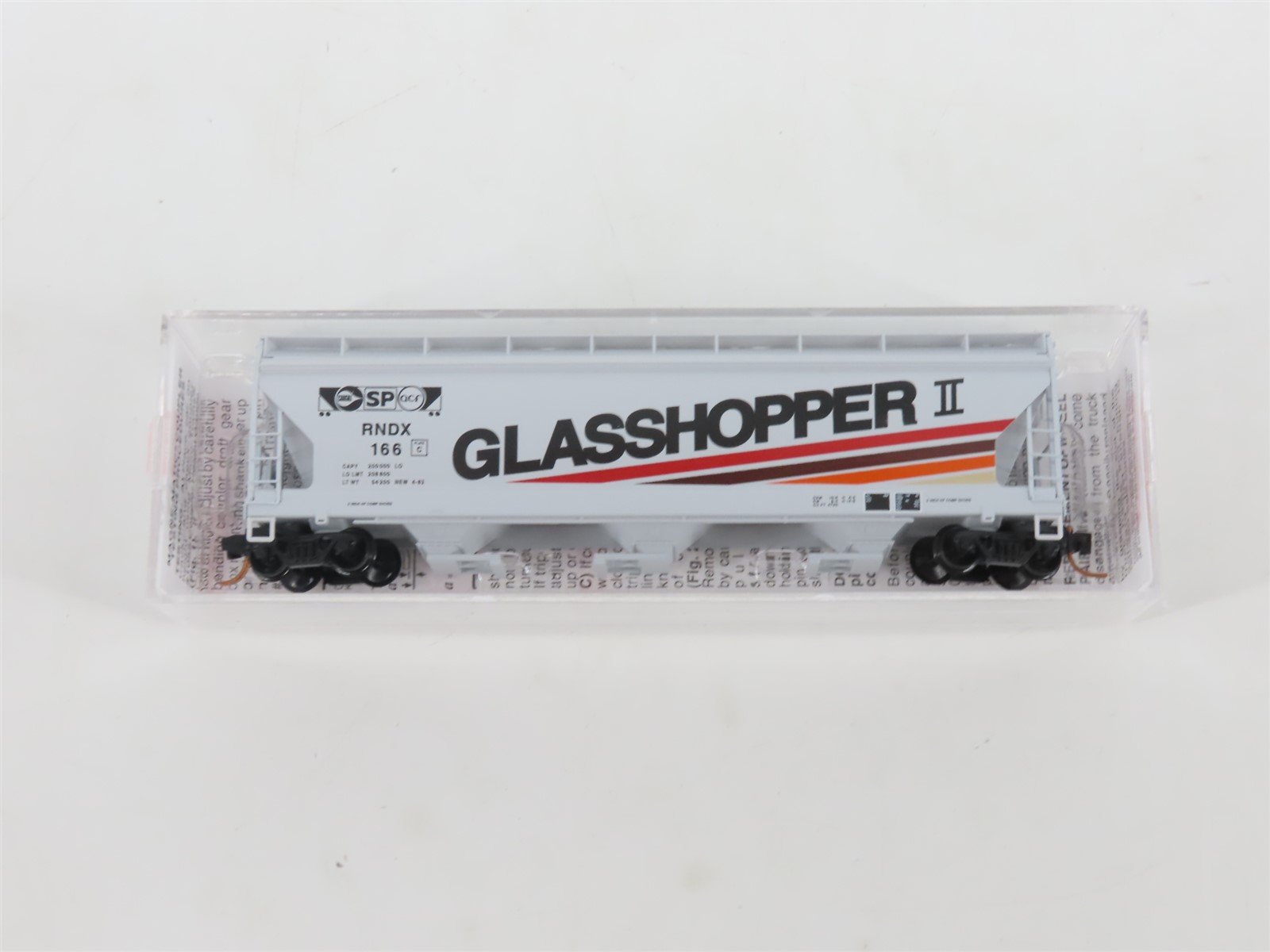 N Micro-Trains MTL 09400240 RNDX Glasshopper II 3-Bay Centerflow Hopper #166