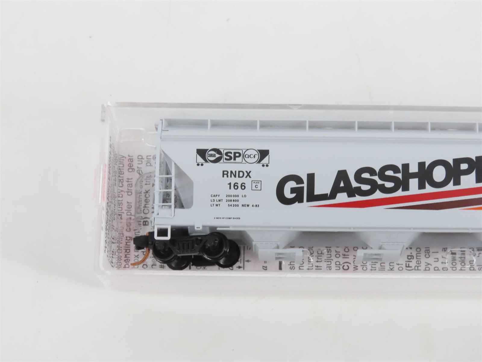 N Micro-Trains MTL 09400240 RNDX Glasshopper II 3-Bay Centerflow Hopper #166