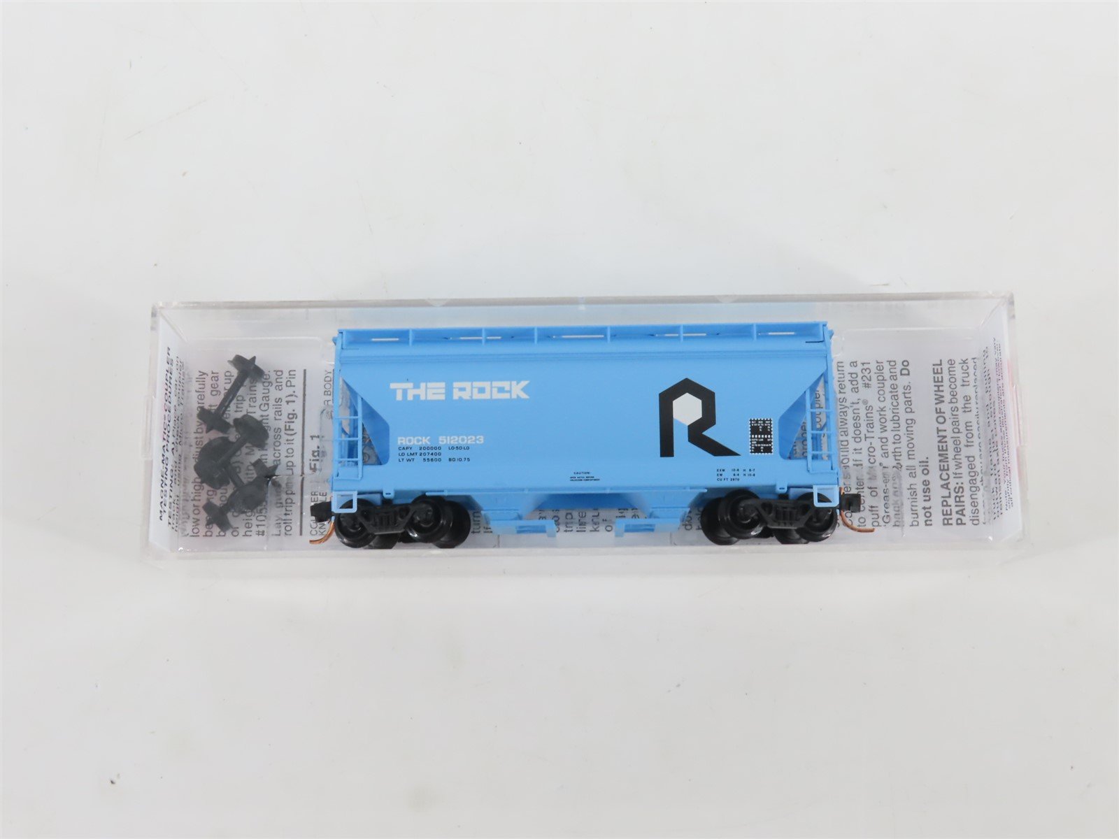 N Scale Micro-Trains MTL 09200200 ROCK The Rock 2-Bay Centerflow Hopper #512023