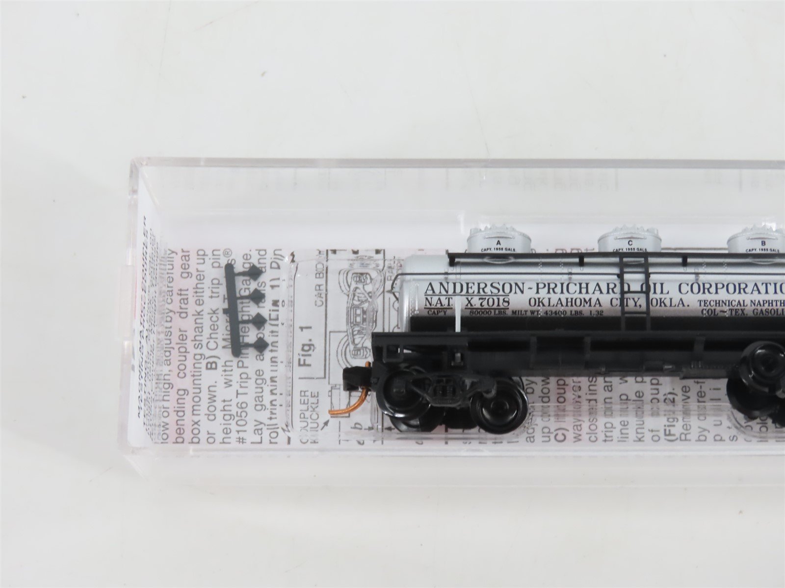 N Scale Micro-Trains MTL 06600020 NATX Anderson Prichard 3-Dome Tank Car #7018