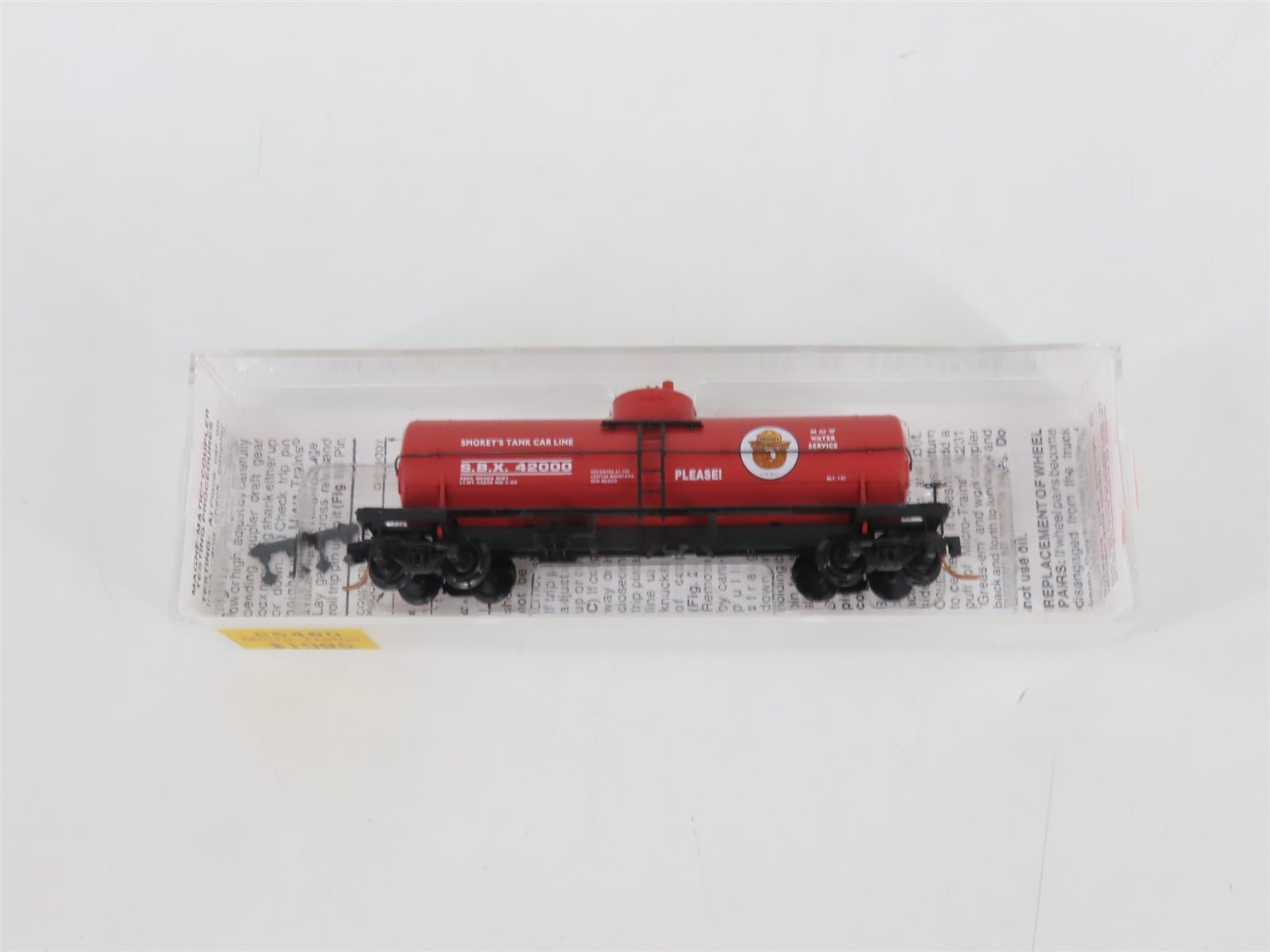 N Scale Micro-Trains MTL 65460 SBX Smokey Bear 39' Single Dome Tank Car #42000
