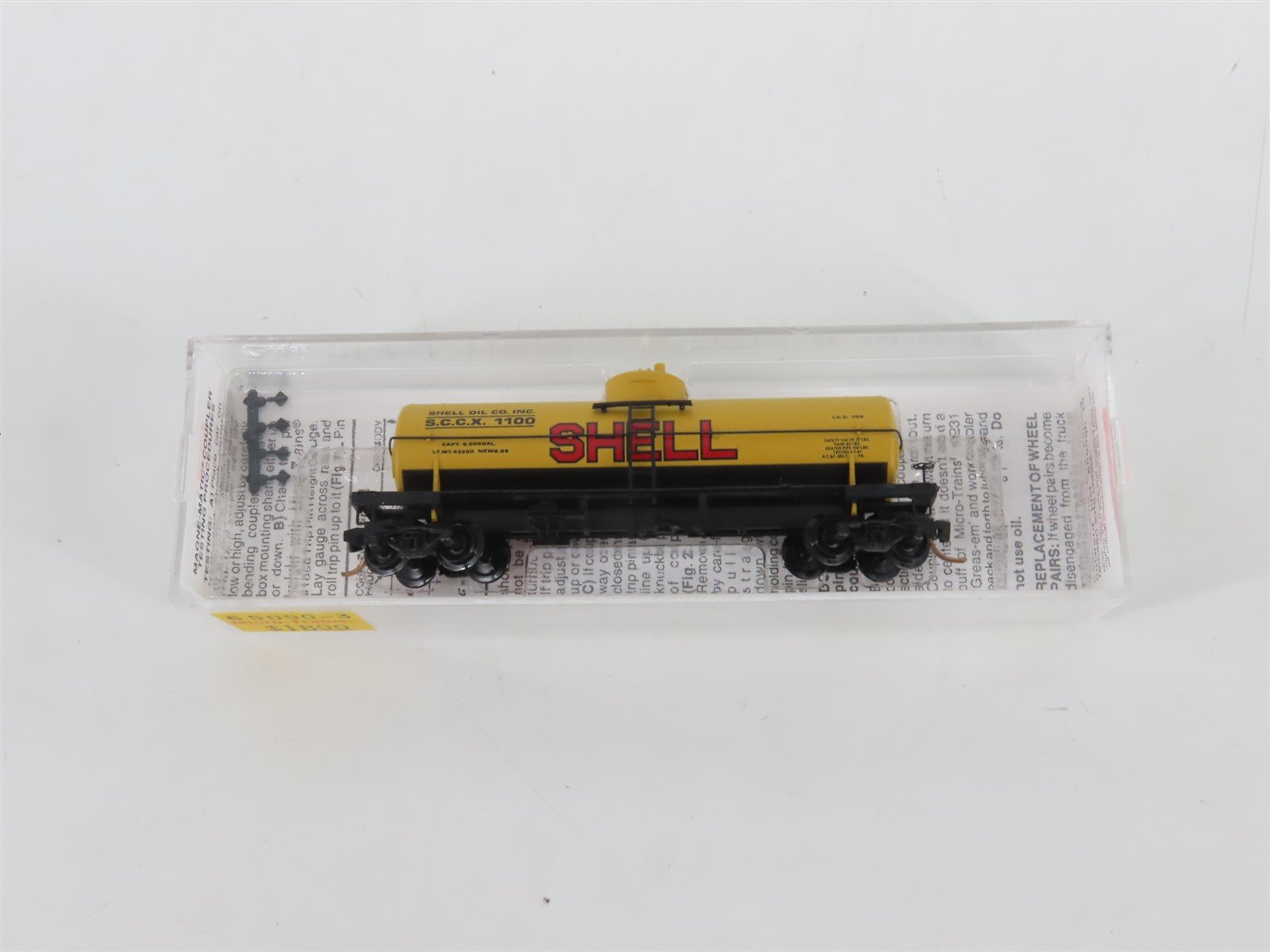 N Scale Micro-Trains MTL 65090/3 SCCX Shell Oil Co. Single Dome Tank Car #1100