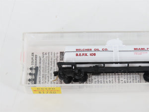 N Scale Micro-Trains MTL 65420 BEPX Belcher Oil Co. Single Dome Tank Car #105
