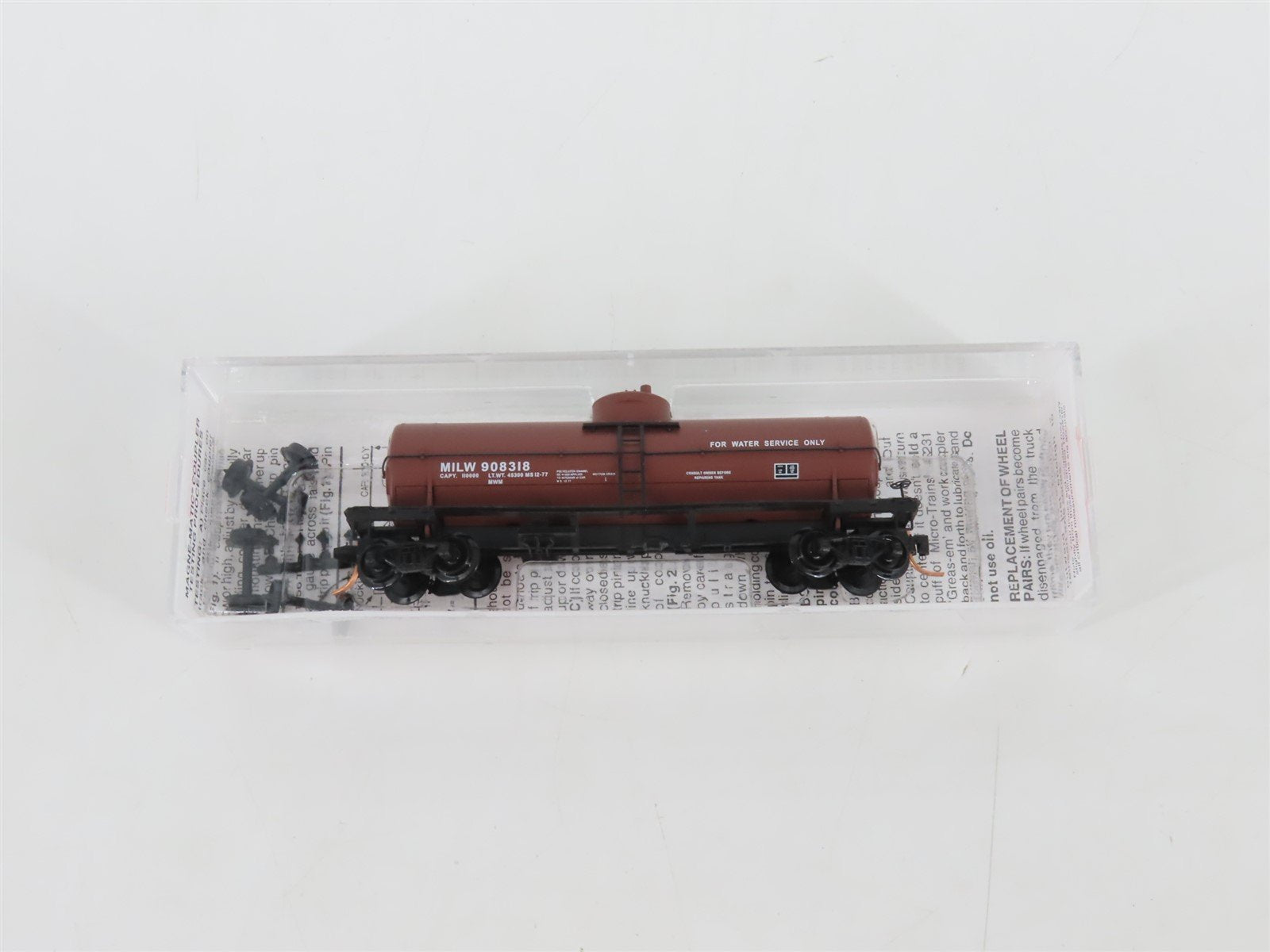 N Scale Micro-Trains MTL 65280 MILW Milwaukee Road Single Dome Tank Car #908318