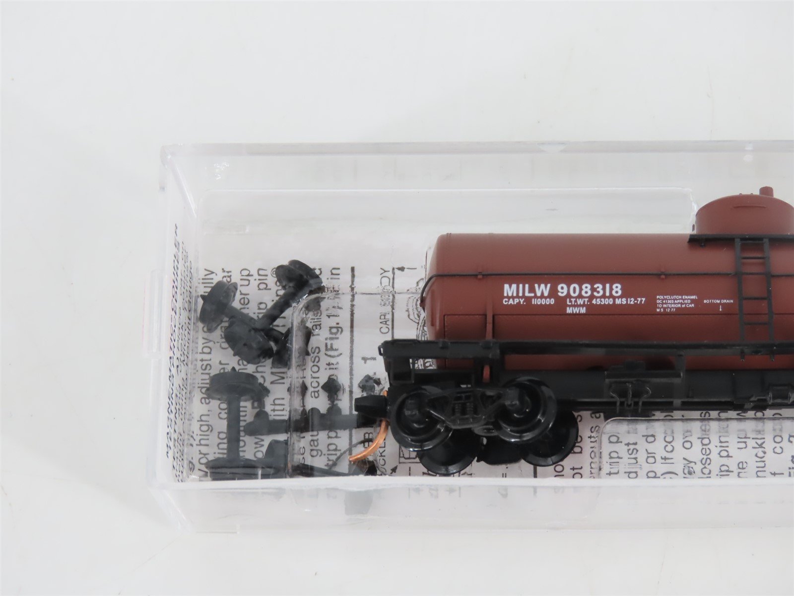 N Scale Micro-Trains MTL 65280 MILW Milwaukee Road Single Dome Tank Car #908318