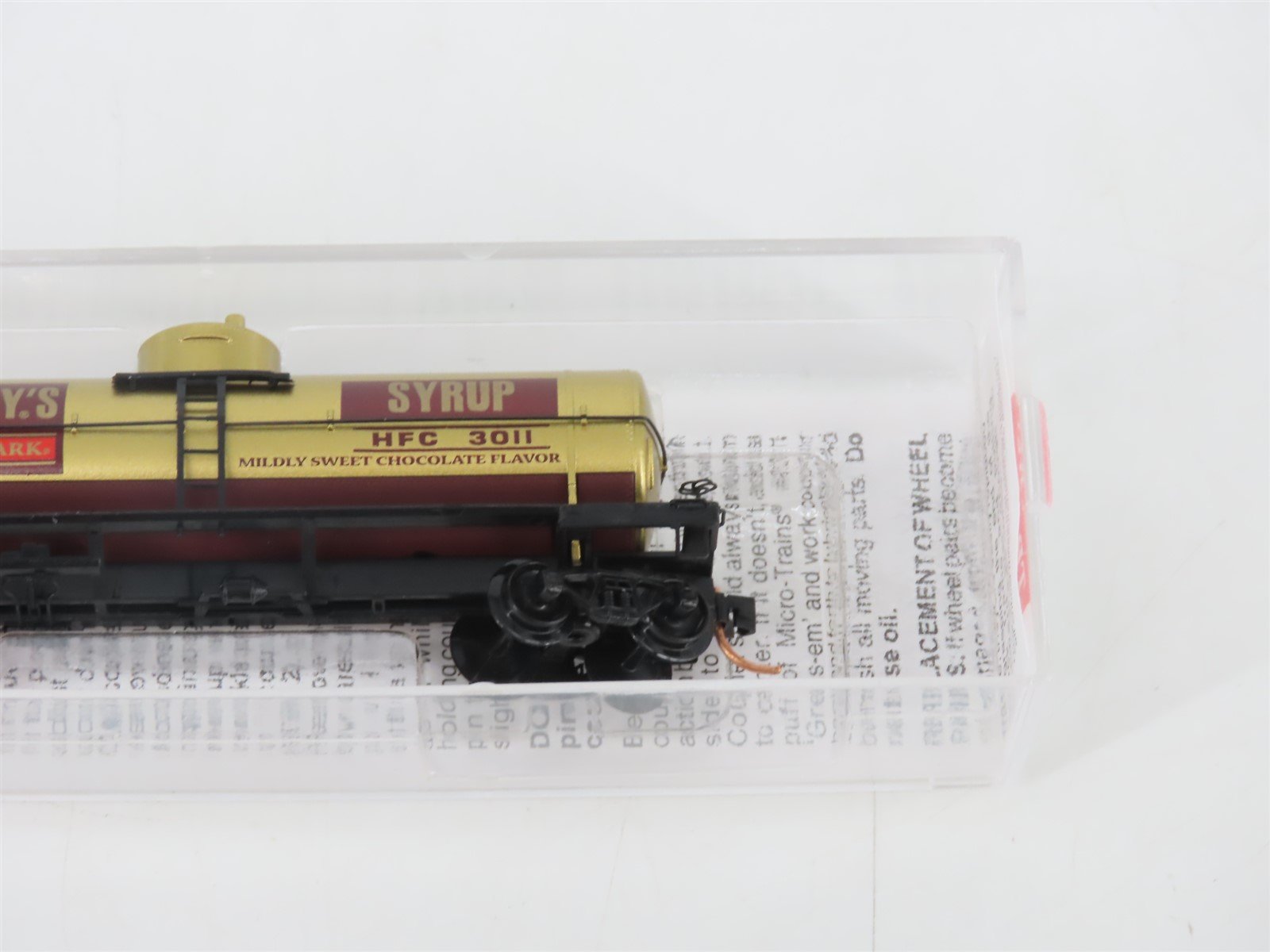 N Scale Micro-Trains MTL 65510 HFC Hershey Syrup 39' Single Dome Tank Car #3011