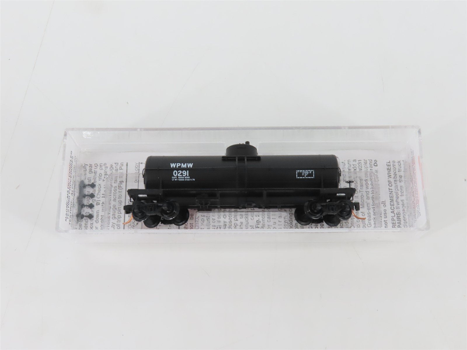 N Scale Micro-Trains MTL 65550 WPMW Western Pacific Single Dome Tank Car #0291