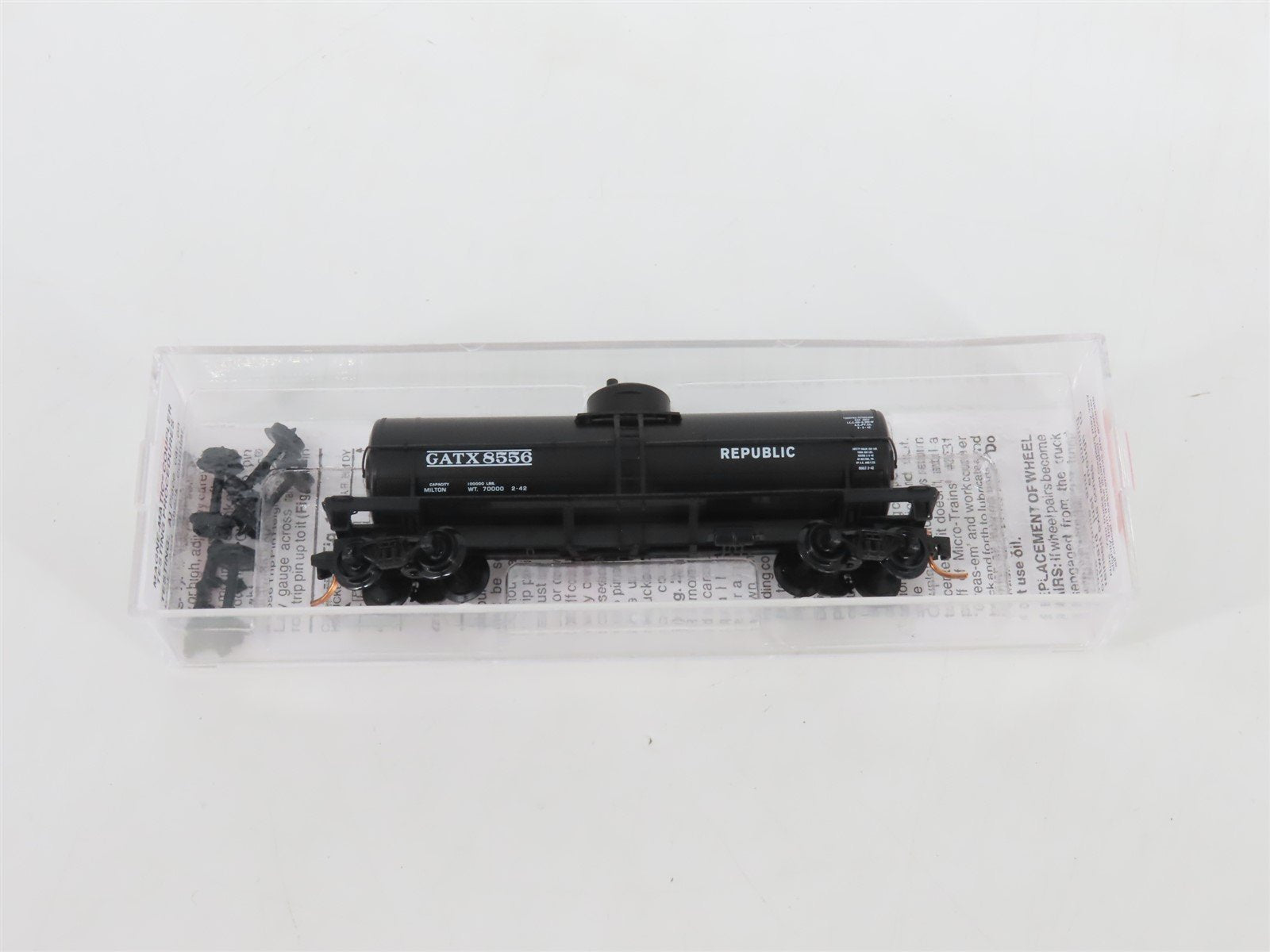 N Micro-Trains MTL 06500600 GATX Republic/Cumberland Single Dome Tank Car #8556