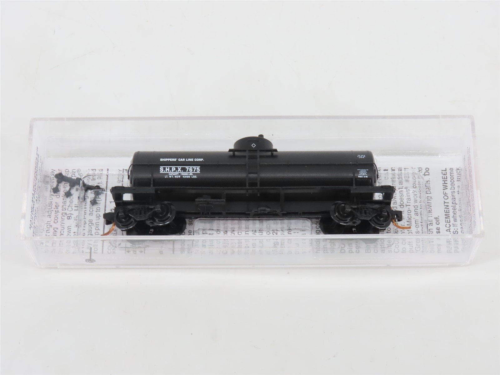 N Scale Micro-Trains MTL 06500170 SHPX Shippers 39' Single Dome Tank Car #7675