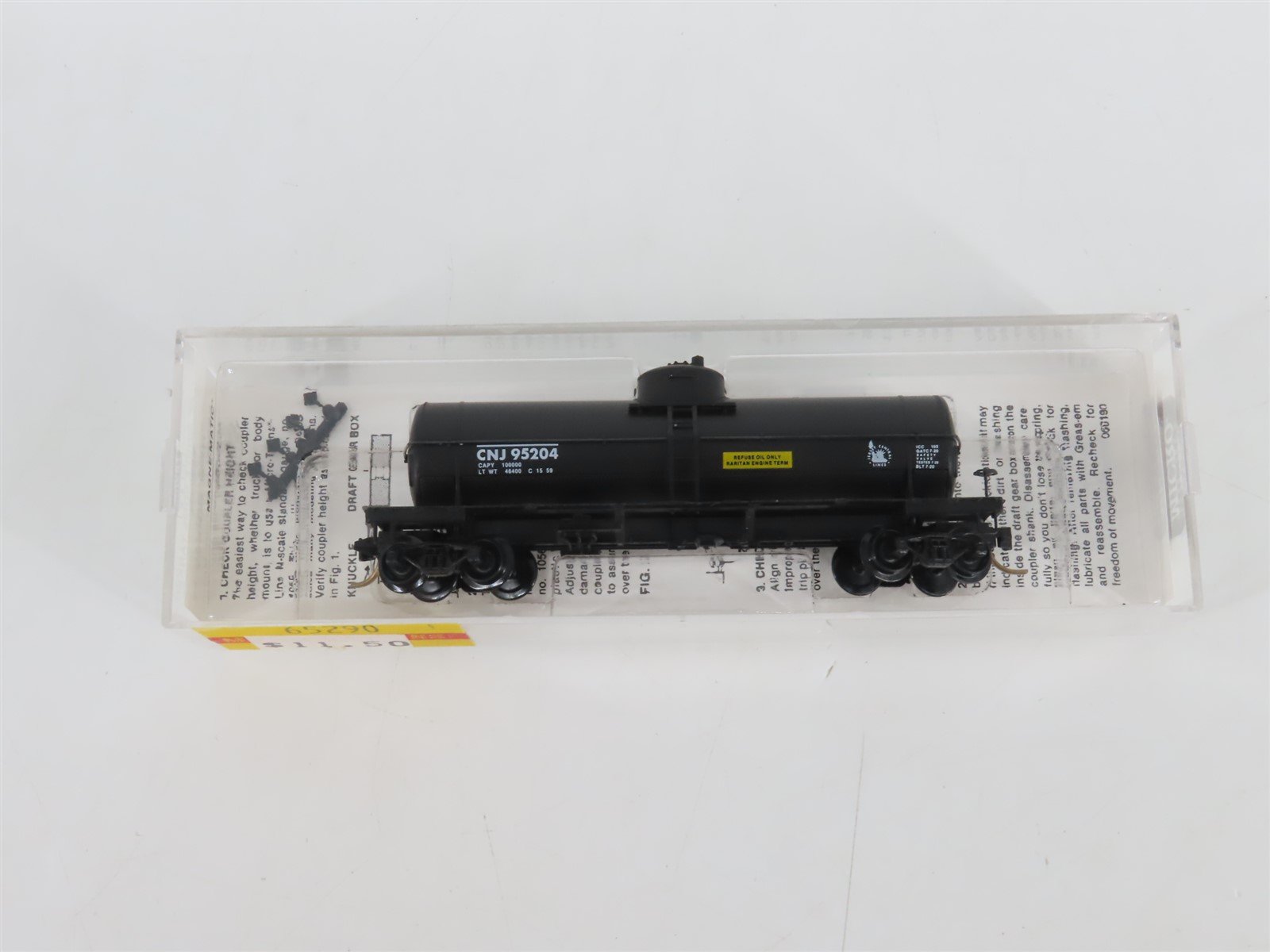 N Scale Micro-Trains MTL 65290 CNJ Jersey Central 39' Single Dome Tank Car 95204