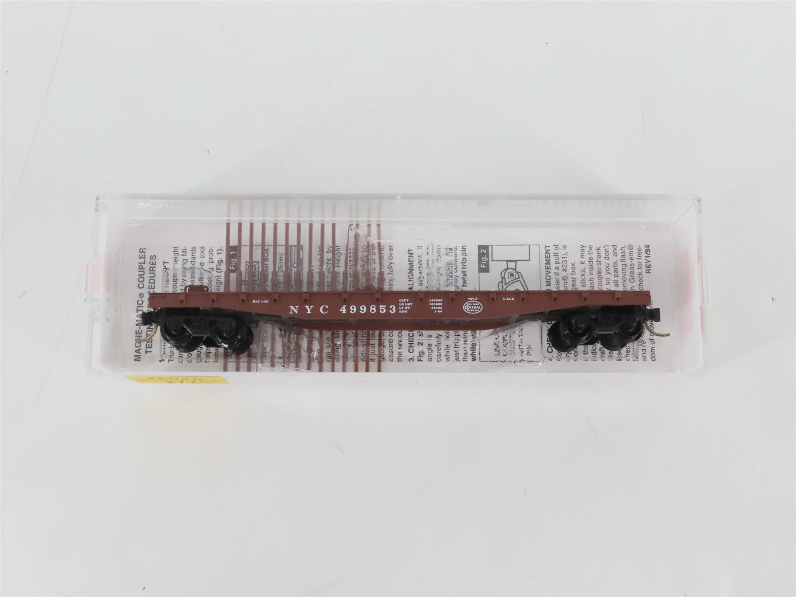 N Scale Micro-Trains MTL 45040 NYC New York Central 50' Flat Car #499853