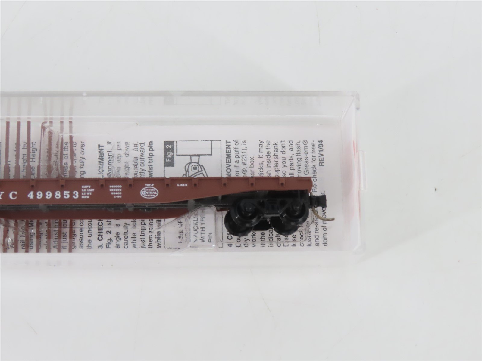 N Scale Micro-Trains MTL 45040 NYC New York Central 50' Flat Car #499853