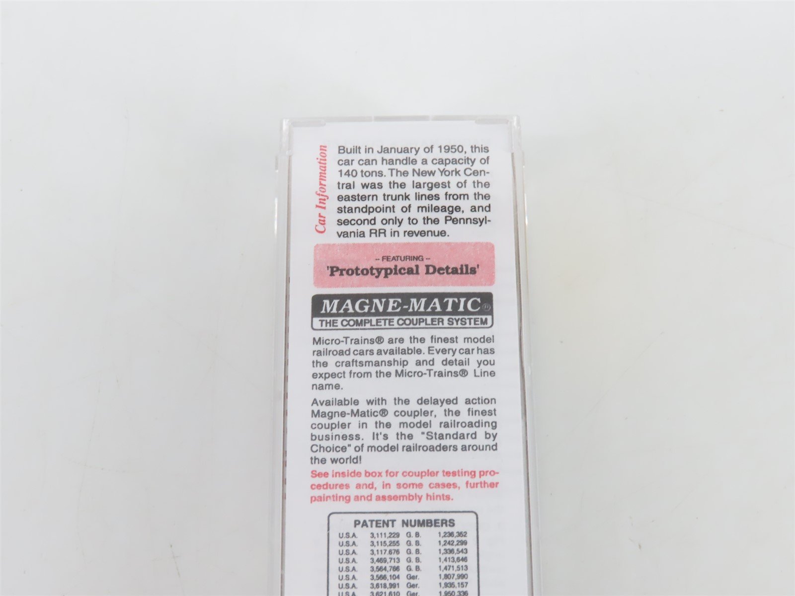 N Scale Micro-Trains MTL 45040 NYC New York Central 50' Flat Car #499853