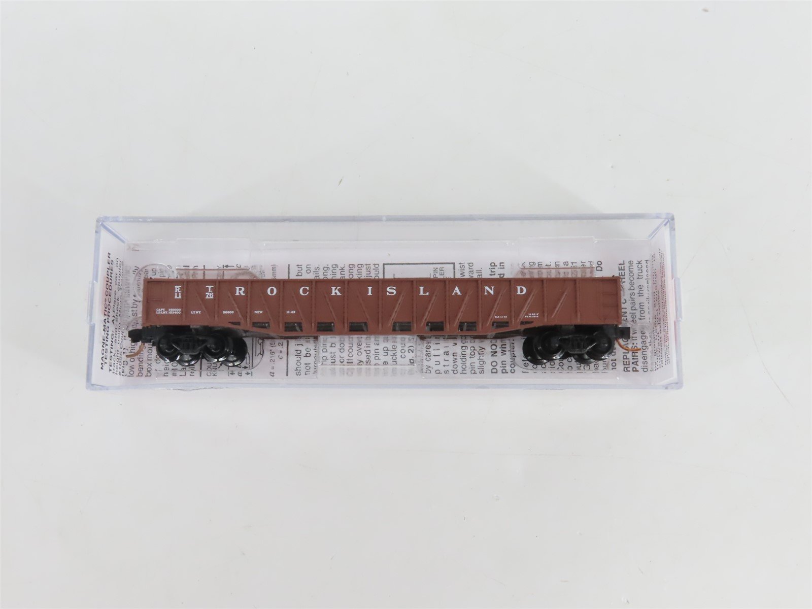 N Scale Micro-Trains MTL 06200040 RI Rock Island 50' Gondola #1176 w/ Load