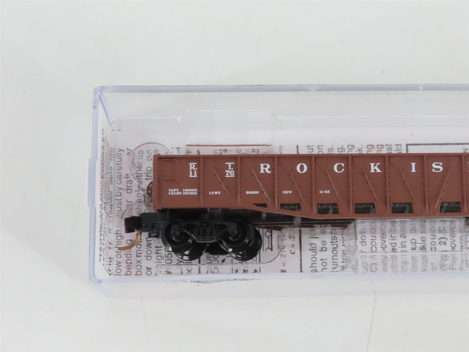 N Scale Micro-Trains MTL 06200040 RI Rock Island 50' Gondola #1176 w/ Load