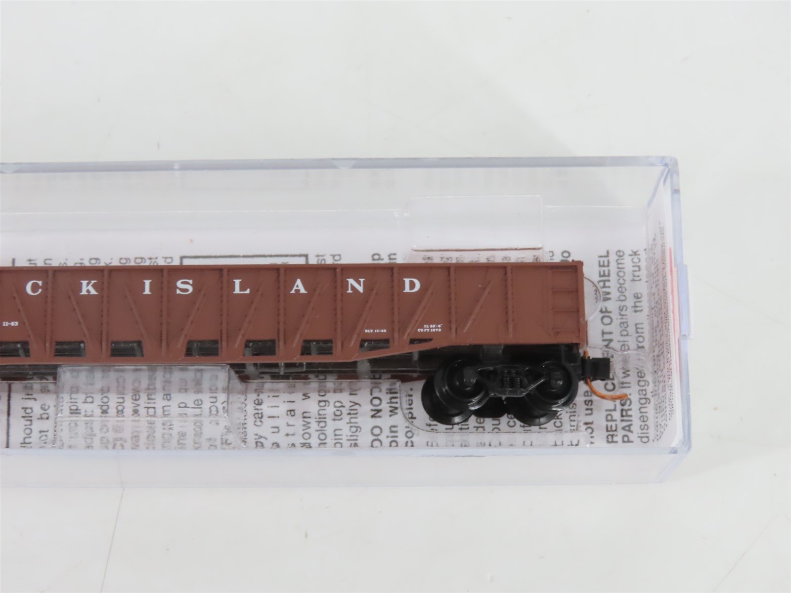 N Scale Micro-Trains MTL 06200040 RI Rock Island 50' Gondola #1176 w/ Load