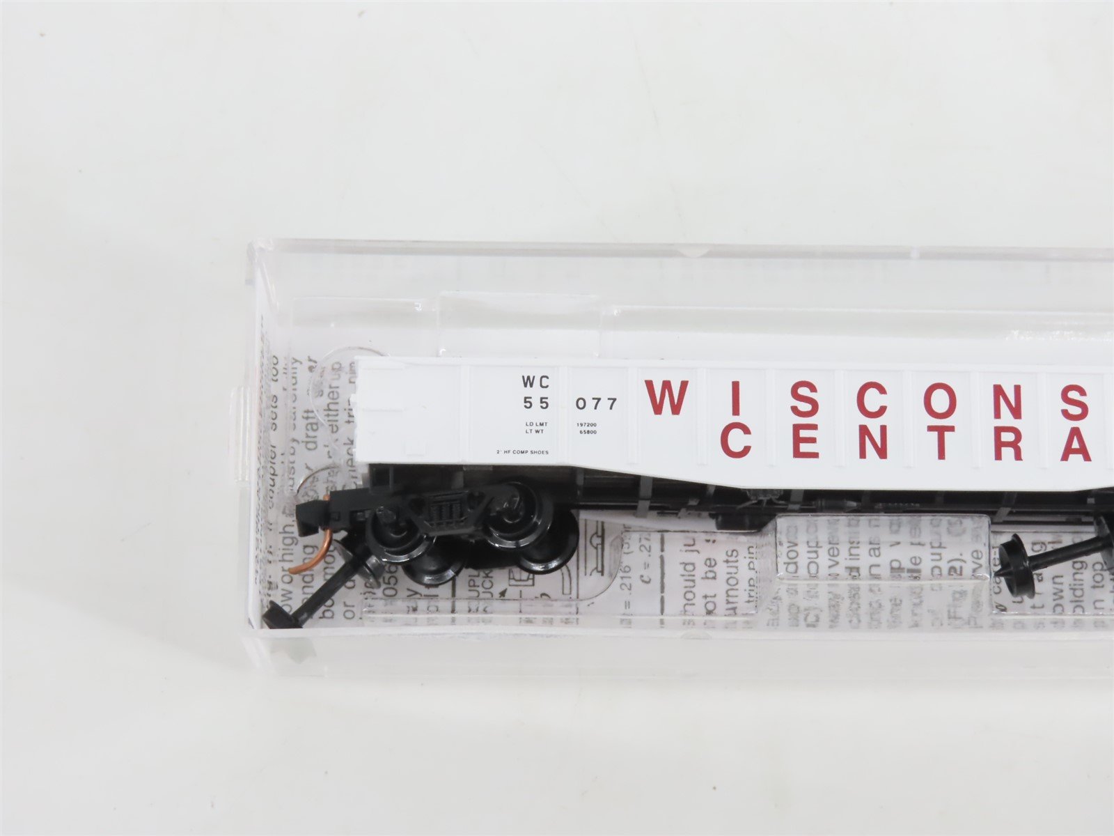 N Scale Micro-Trains MTL 105090 WC Wisconsin Central 50' Gondola #55077