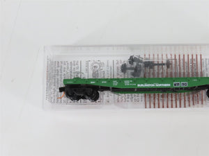 N Scale Micro-Trains MTL 45200 BN Burlington Northern 50' Flat Car #612743