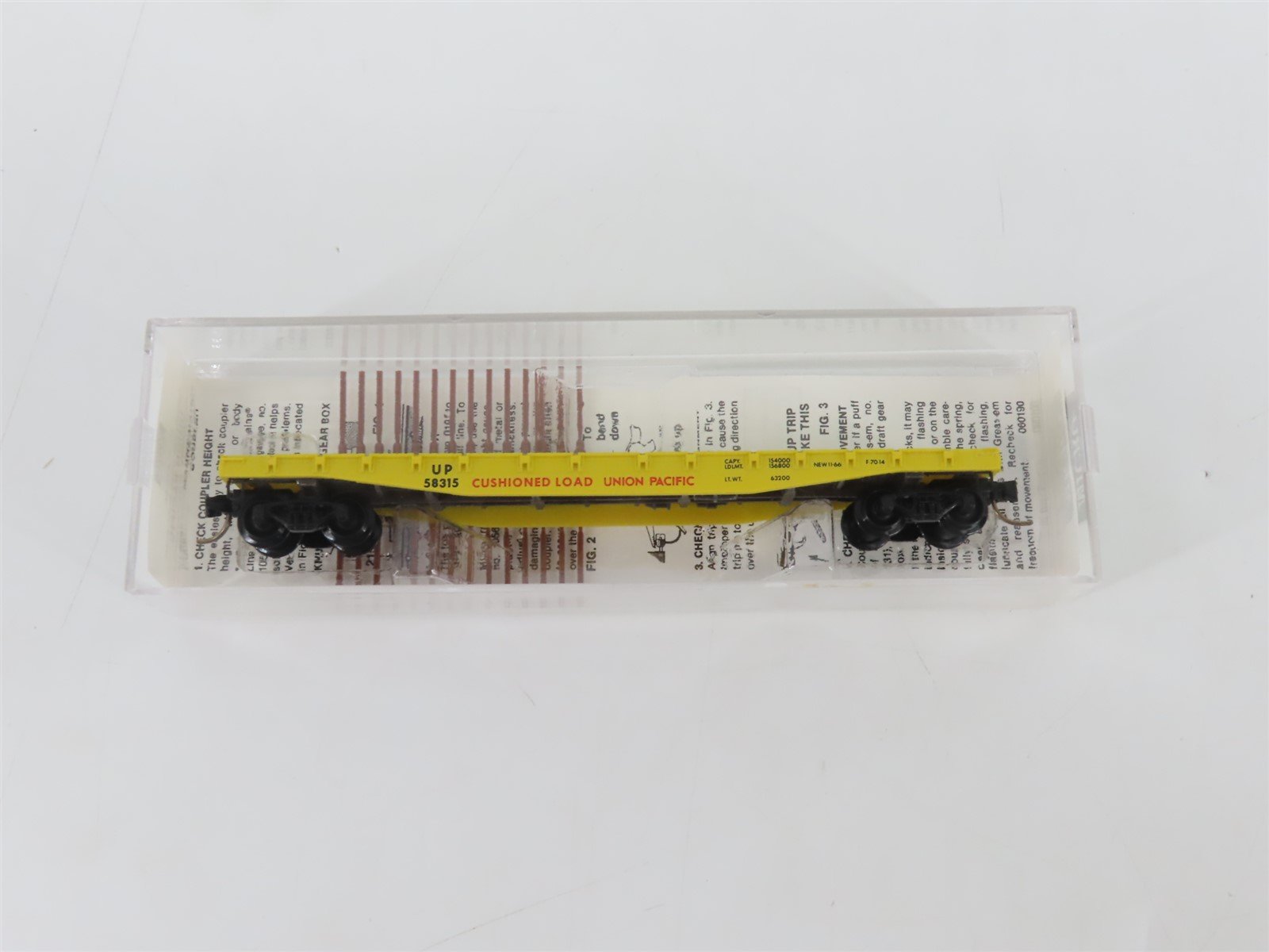 N Micro-Trains MTL 45070 UP Union Pacific 50' Fishbelly Side Flat Car #58315