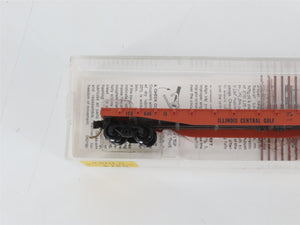 N Scale Micro-Trains MTL 45010 ICG Illinois Central Gulf 50' Flat Car #60615