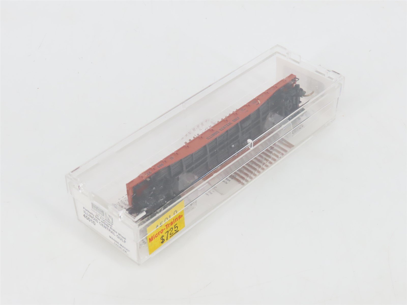 N Scale Micro-Trains MTL 45010 ICG Illinois Central Gulf 50' Flat Car #60615