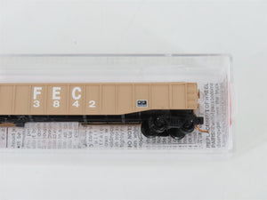 N Micro-Trains MTL 10500516 FEC Florida East Coast 50' Gondola #3842 w/ Load