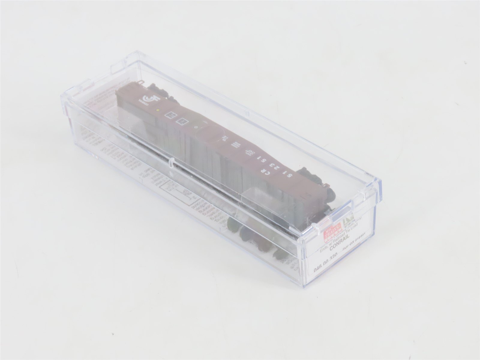 N Scale Micro-Trains MTL 04600320 CR Conrail 50' Gondola #512351 w/ RR Tie Load
