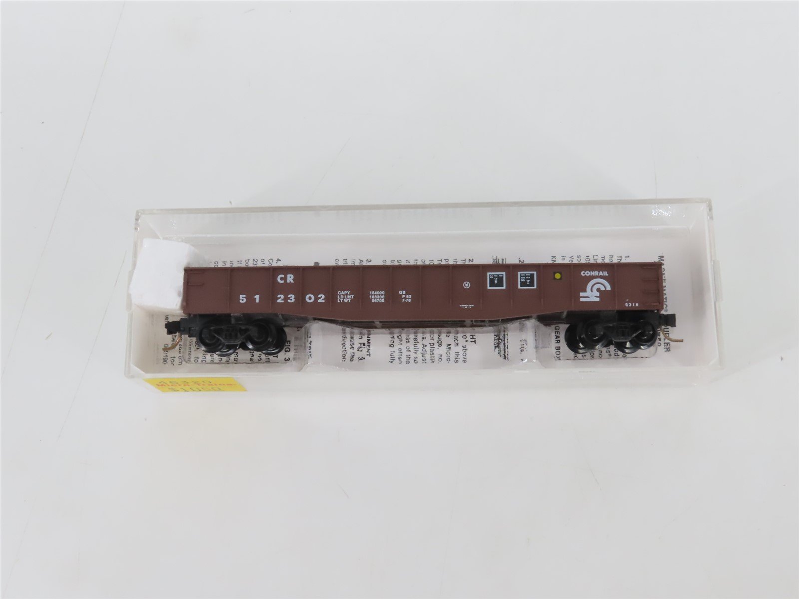 N Scale Micro-Trains MTL 46320 CR Conrail 50' Fishbelly Side Gondola #512302