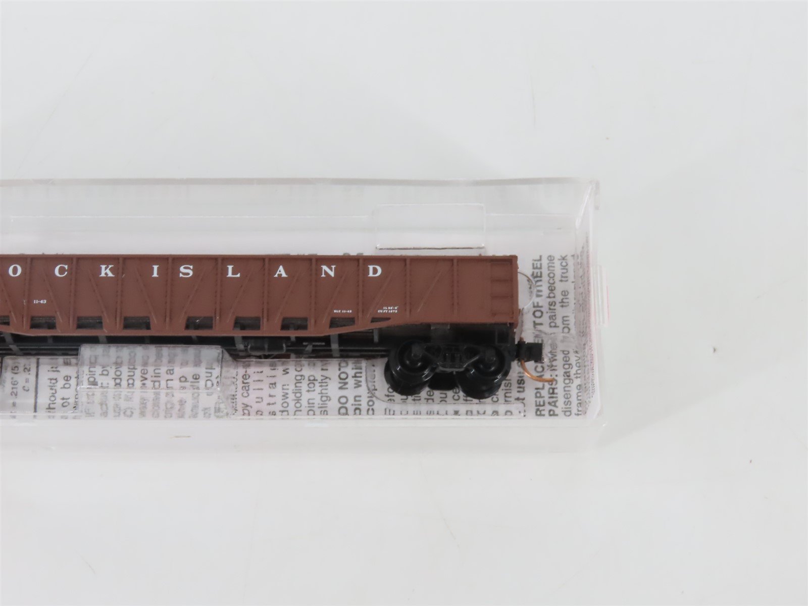 N Scale Micro-Trains MTL 62040 RI Rock Island 50' Fishbelly Sides Gondola #1197