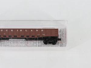 N Scale Micro-Trains MTL 62040 RI Rock Island 50' Fishbelly Sides Gondola #1197