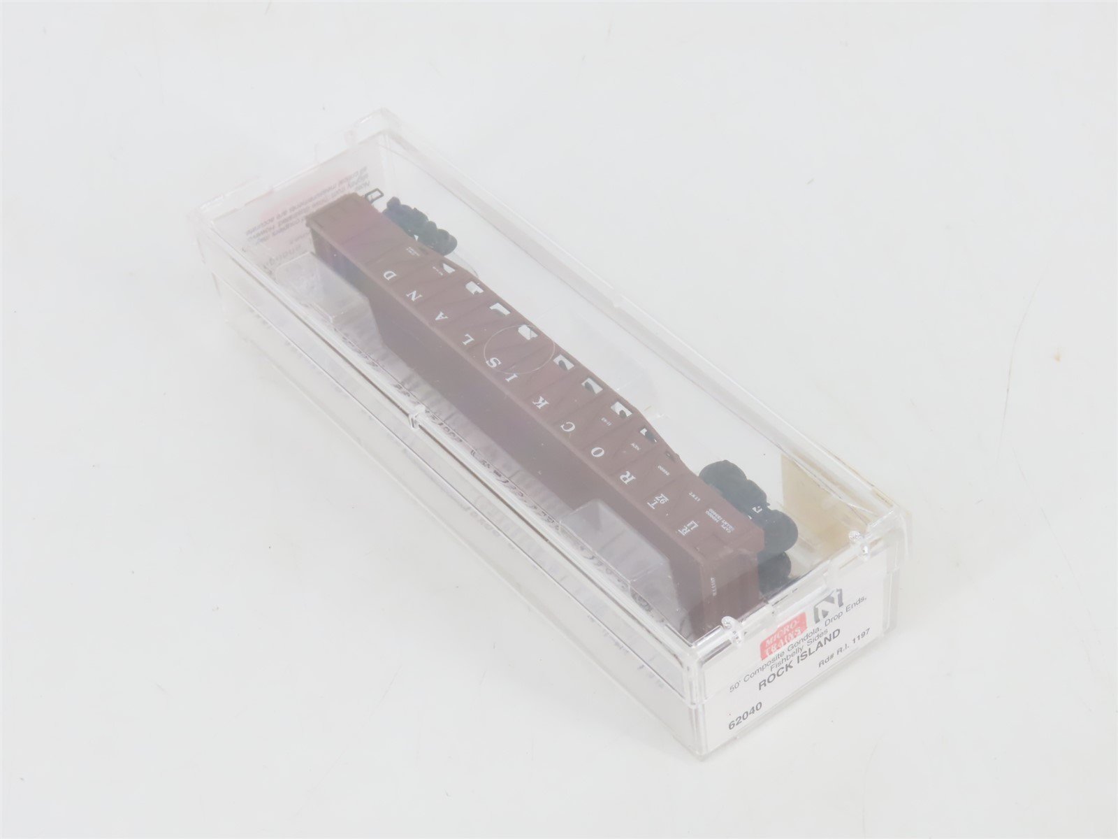 N Scale Micro-Trains MTL 62040 RI Rock Island 50' Fishbelly Sides Gondola #1197