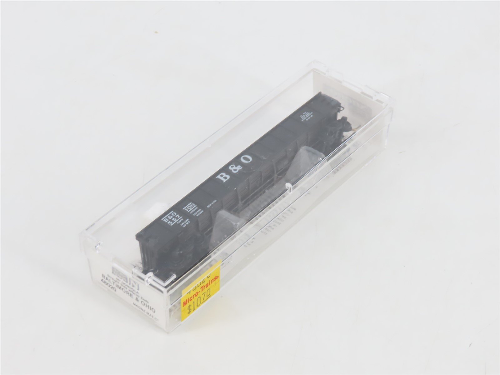 N Micro-Trains MTL 48020 B&O Baltimore & Ohio 50' Straight Side Gondola #557