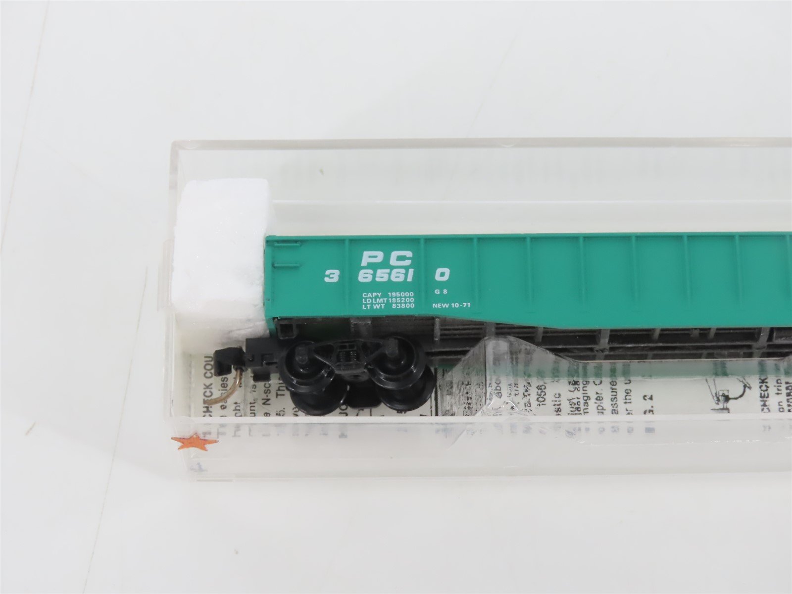 N Scale Micro-Trains MTL 46060 PC Penn Central 50' Fishbelly Side Gondola 365610