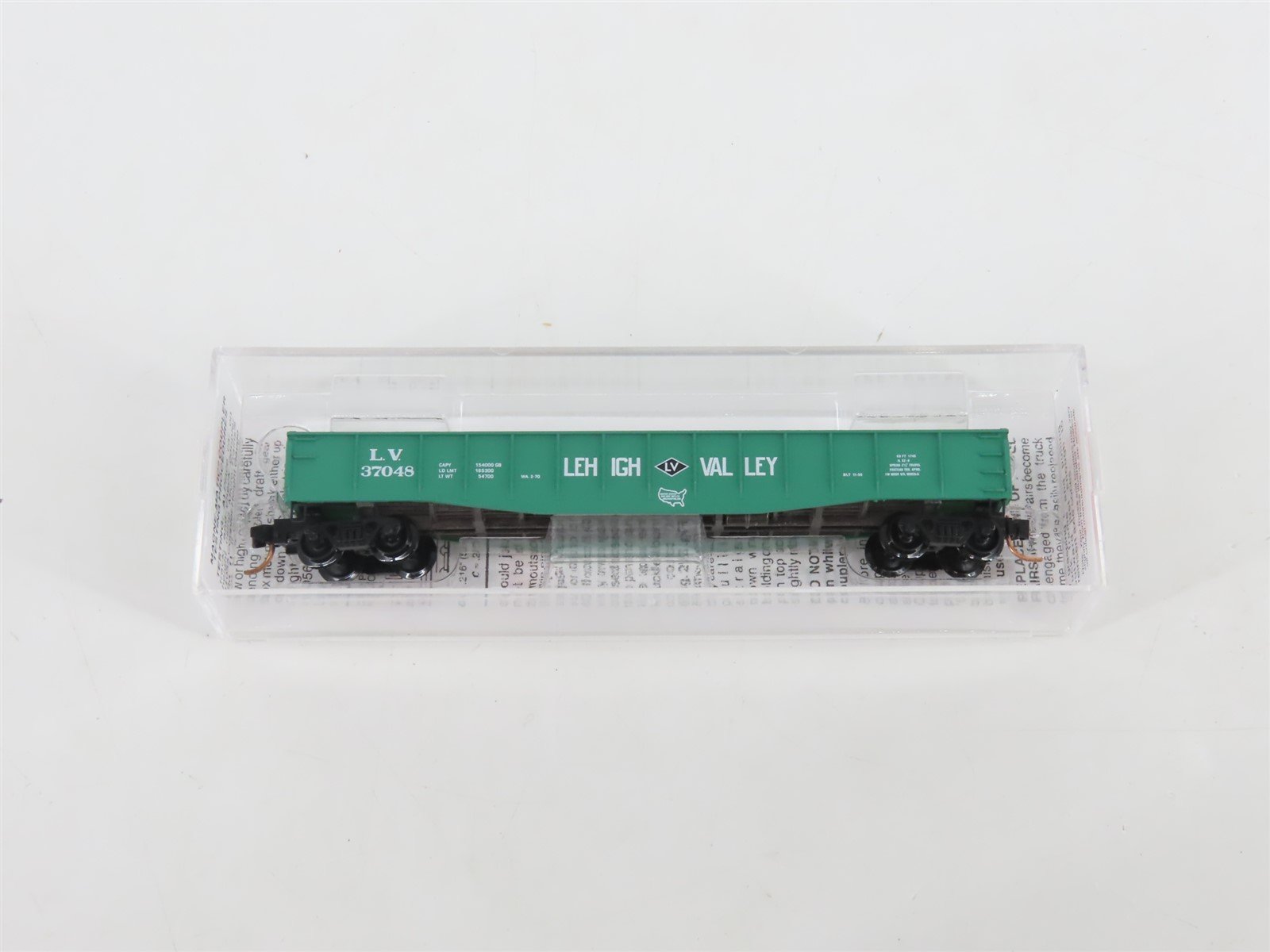 N Scale Micro-Trains MTL 46380 LV Lehigh Valley 50' Fishbelly Side Gondola 37048