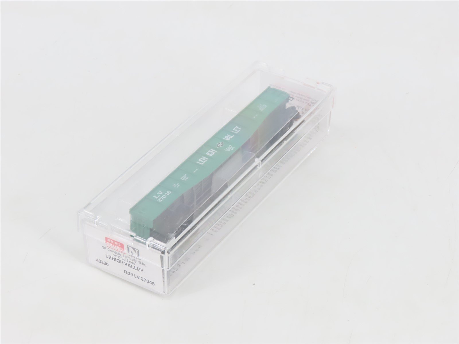 N Scale Micro-Trains MTL 46380 LV Lehigh Valley 50' Fishbelly Side Gondola 37048