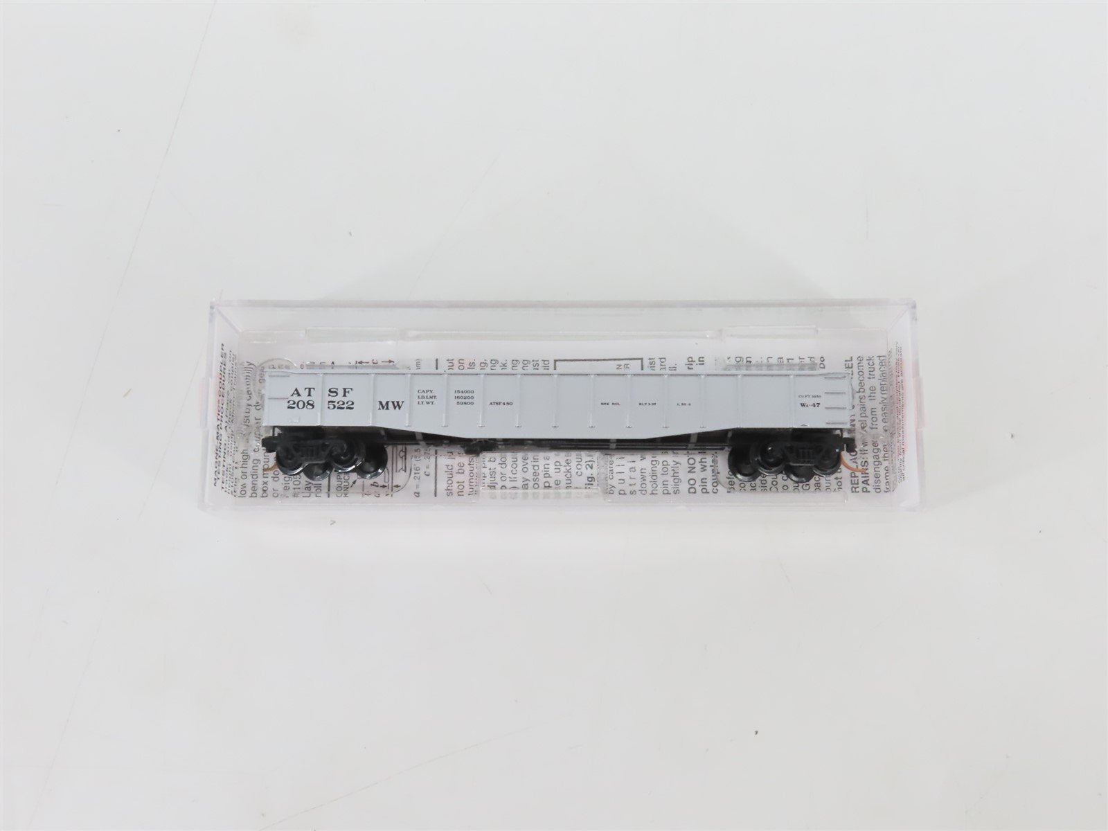 N Scale Micro-Trains MTL 105060 ATSF Santa Fe 50' Gondola MW #208522