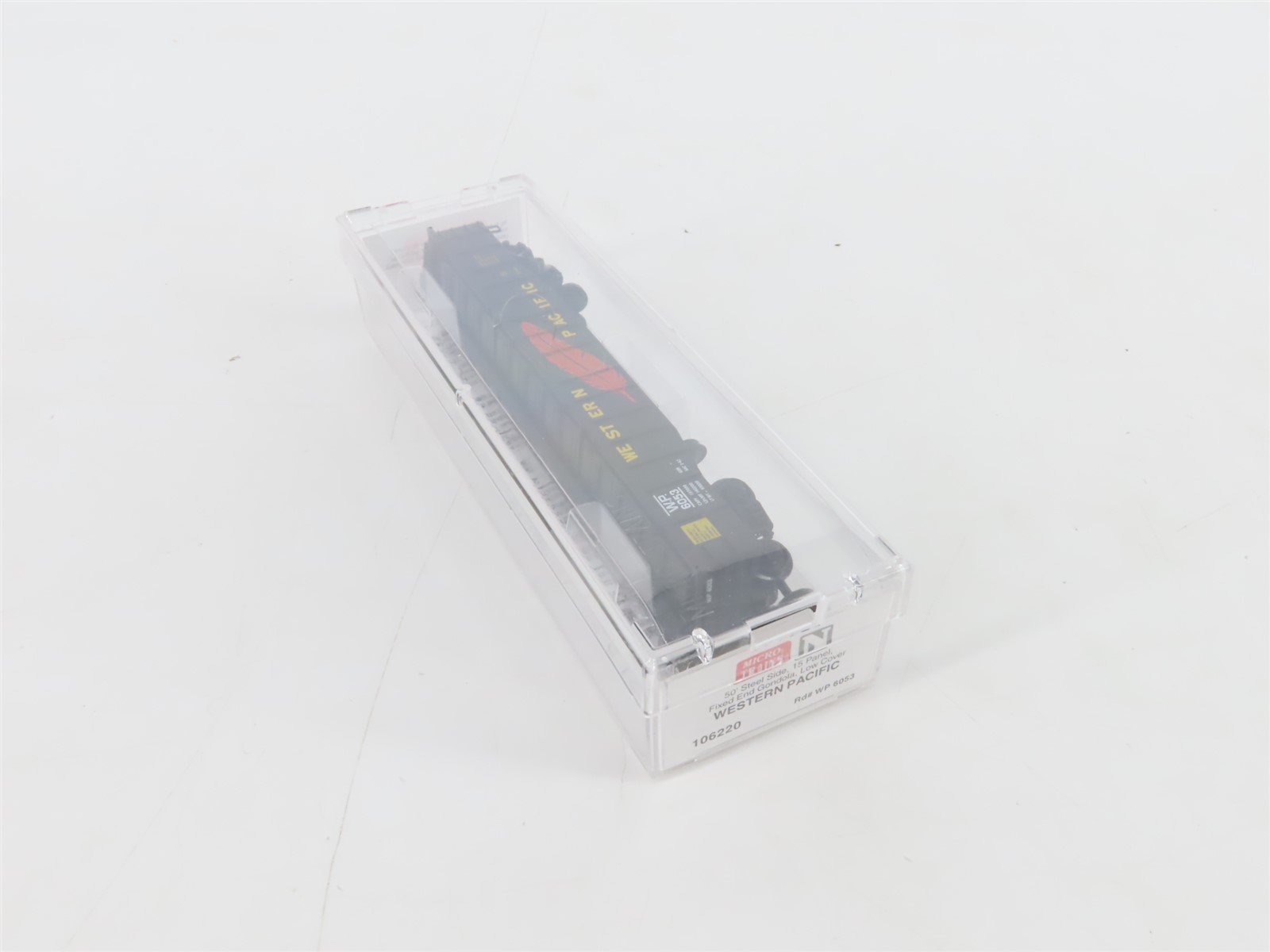 N Scale Micro-Trains MTL 106220 WP Western Pacific Feather 50' Gondola #6053