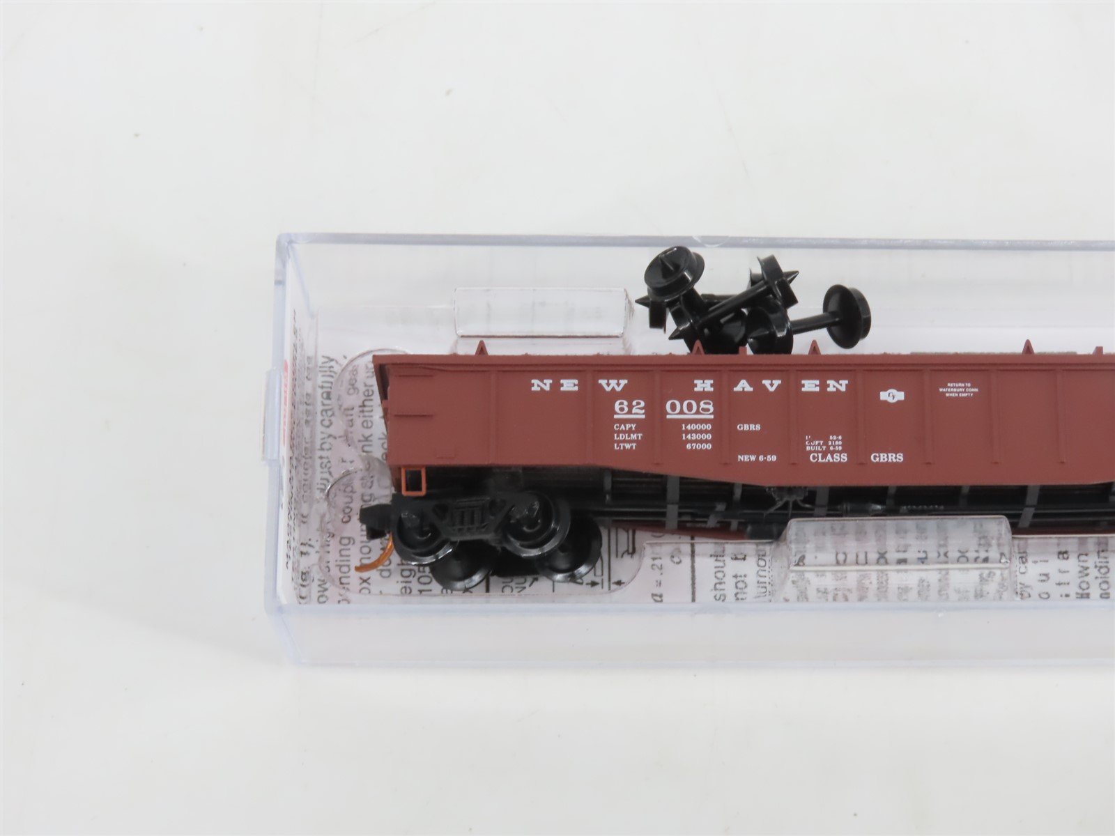 N Scale Micro-Trains MTL 10600010 NH New Haven 50' Low Cover Gondola #62008