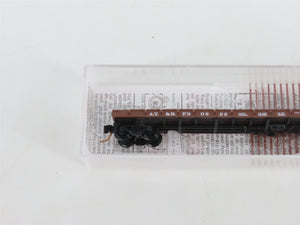 N Scale Micro-Trains MTL 44060 ATSF Santa Fe 50' Straight Side Flat Car #90822