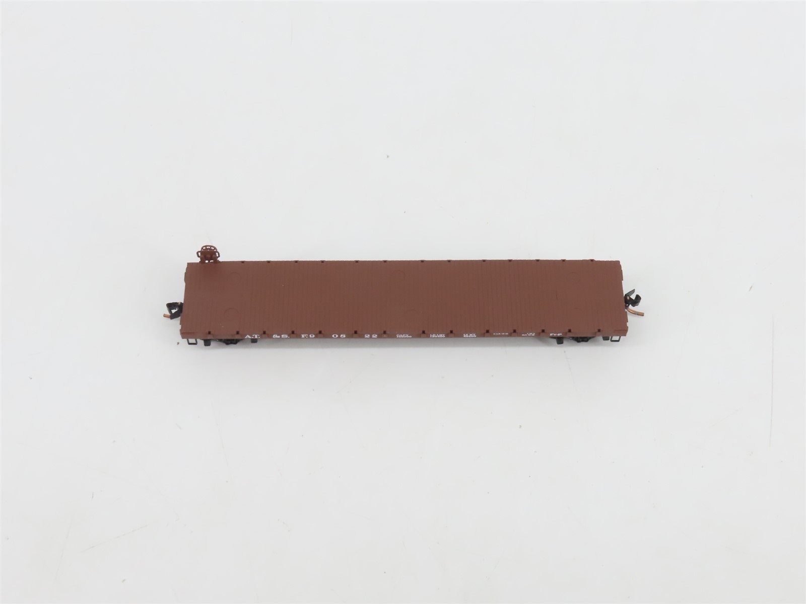 N Scale Micro-Trains MTL 44060 ATSF Santa Fe 50' Straight Side Flat Car #90822