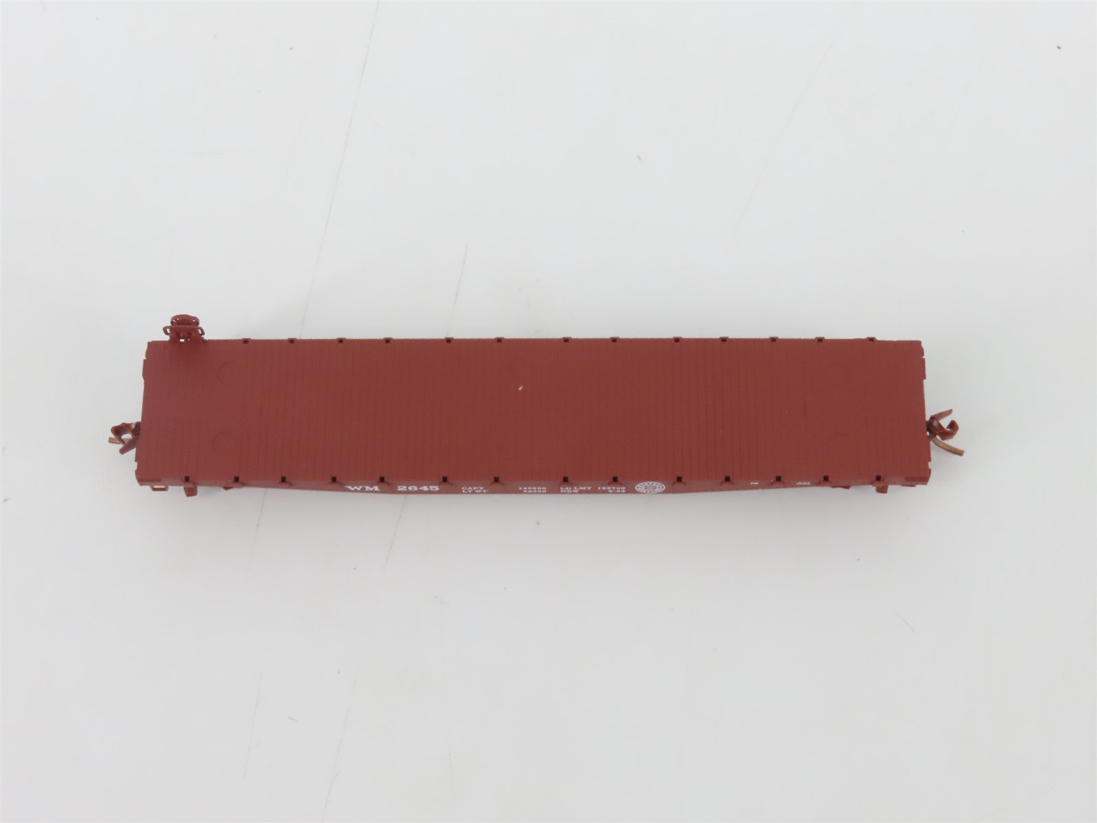 N Micro-Trains MTL 45160 WM Western Maryland 50' Fishbelly Side Flat Car #2645