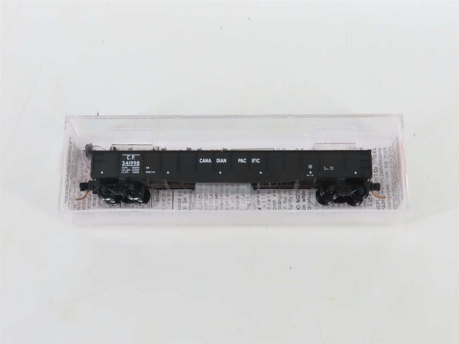 N Micro-Trains MTL 04600290 CP Canadian Pacific 50' Gondola #341998 w/ Tie Load
